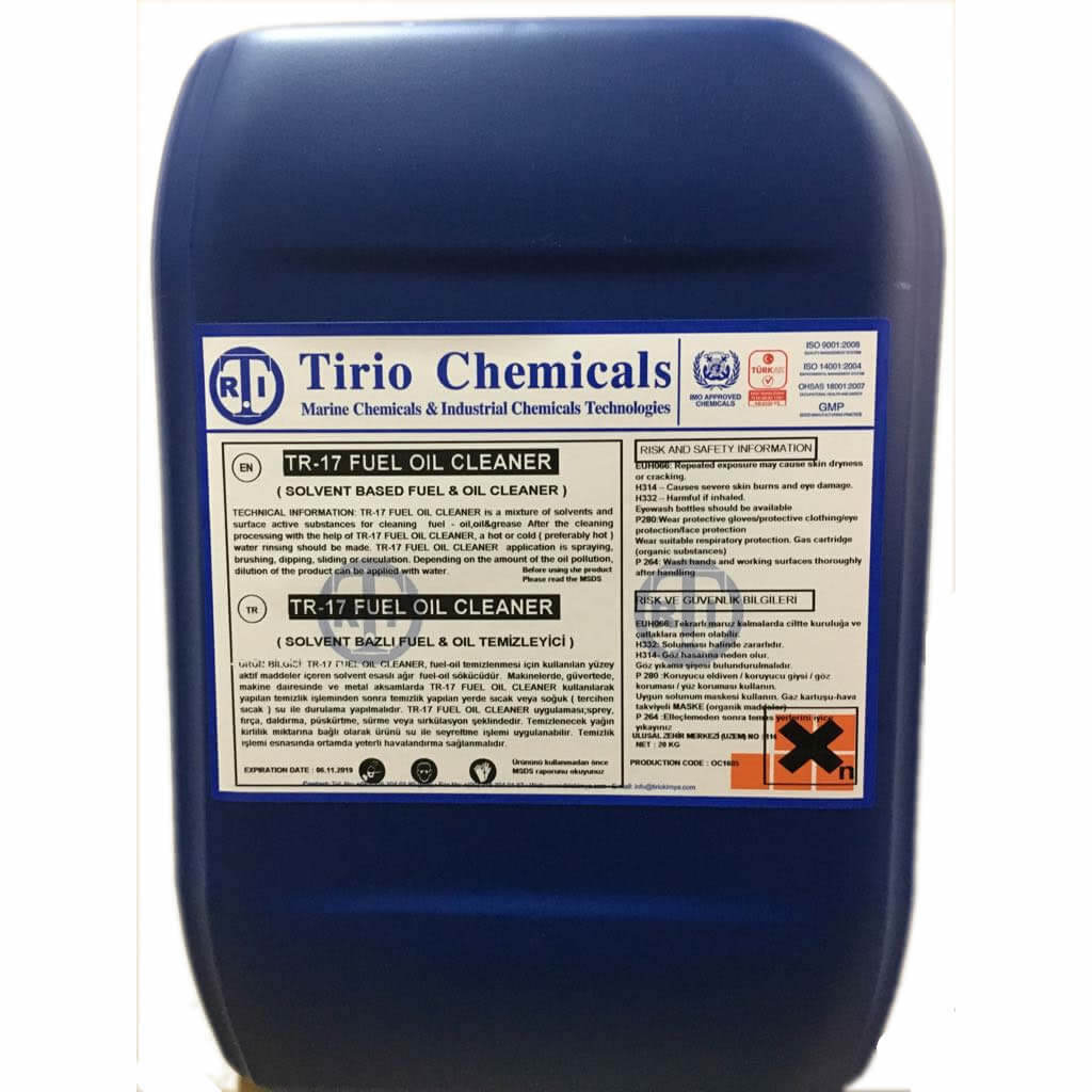 Tirio Kimyasalları TR-17 Yakıt Yağı Temizleyici